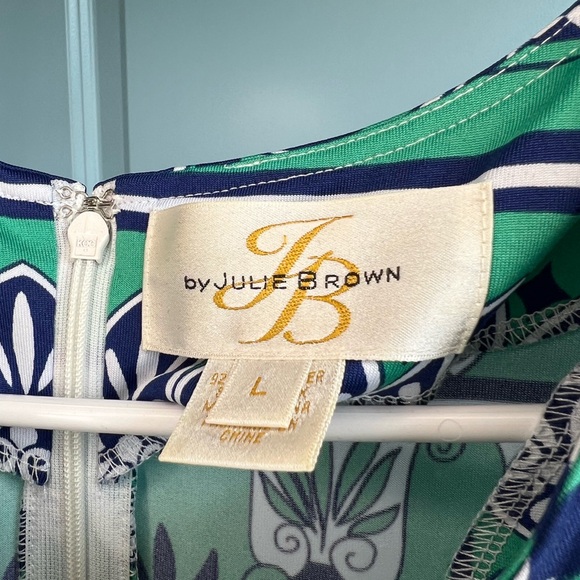 🌱JB By Julie Brown Dress Women’s Multicolor Print Sheath - Picture 4 of 5